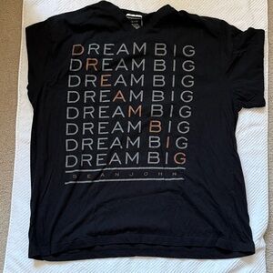 Sean John Black and Orange 'Dream Big' Kids Tee